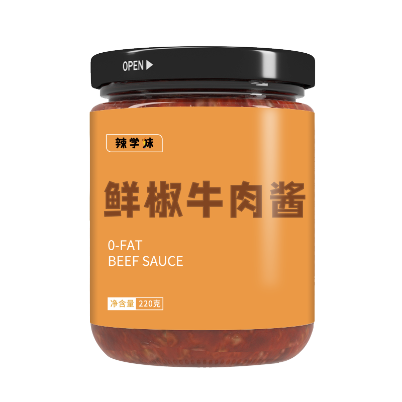 合创-0脂鲜椒牛肉酱